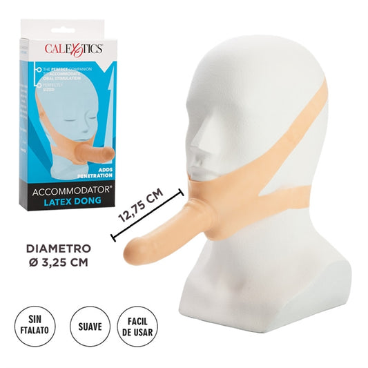Acommodator mascara facial con pene de latex